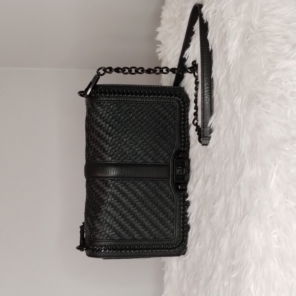 Rebecca Minkoff Black Woven Crossbody Bag